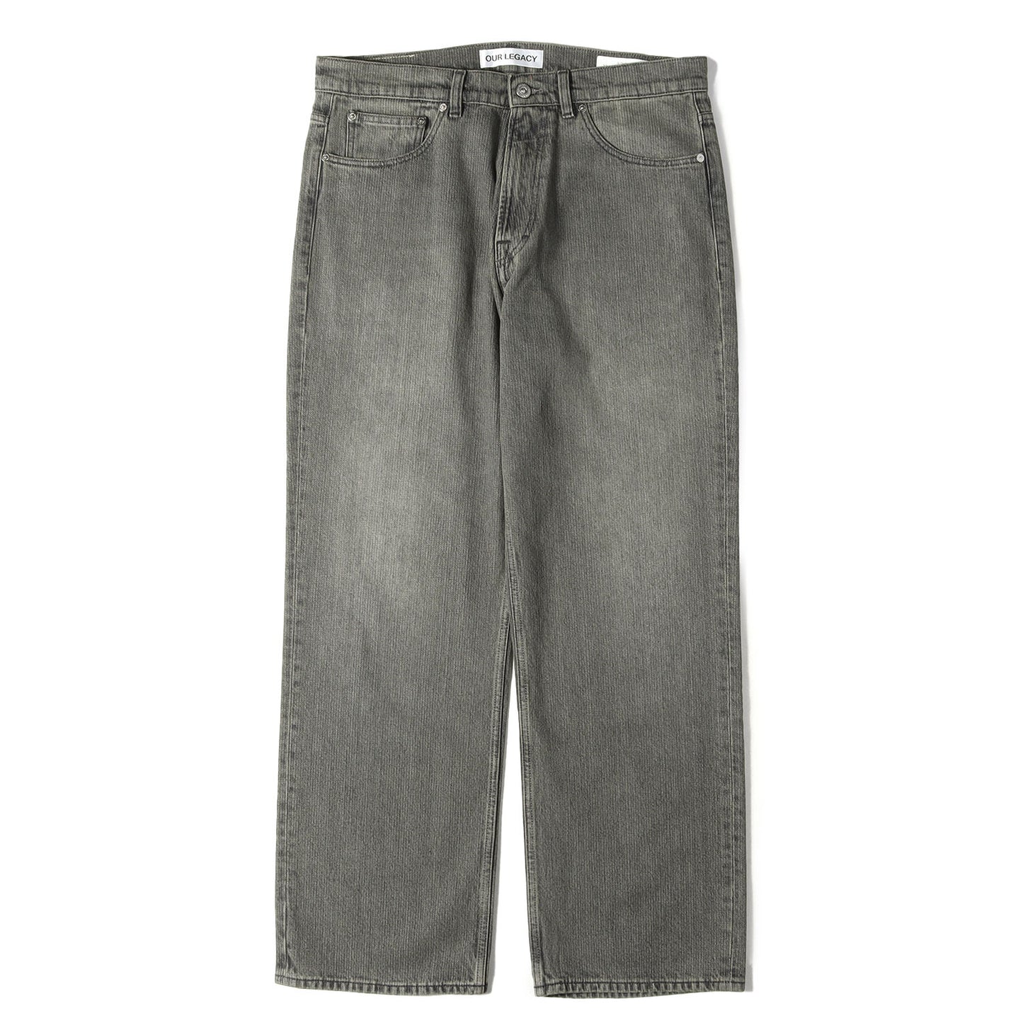 25AW ワイドストレート チェーンツイル パンツ (THIRD CUT / ASH DUST CHAIN TWILL)