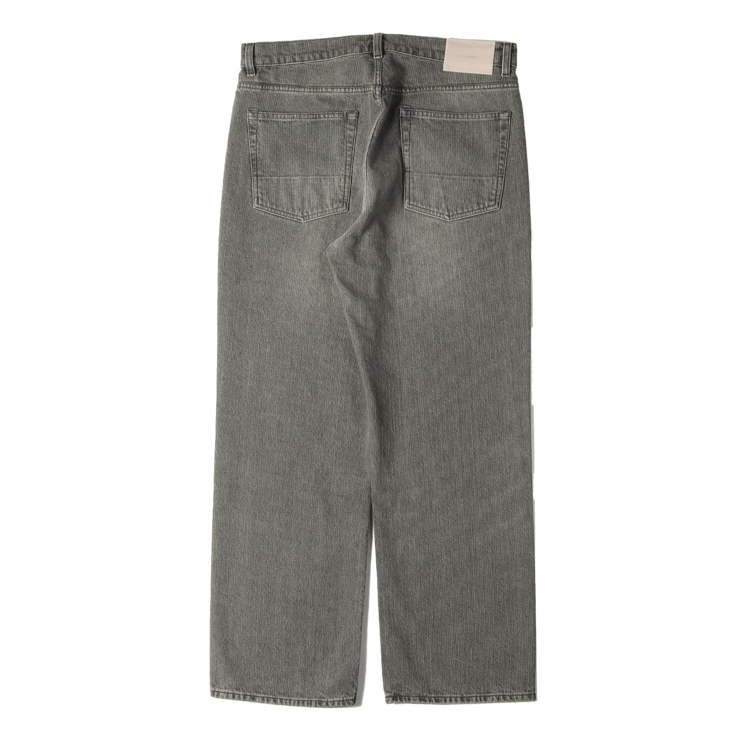 25AW ワイドストレート チェーンツイル パンツ (THIRD CUT / ASH DUST CHAIN TWILL)