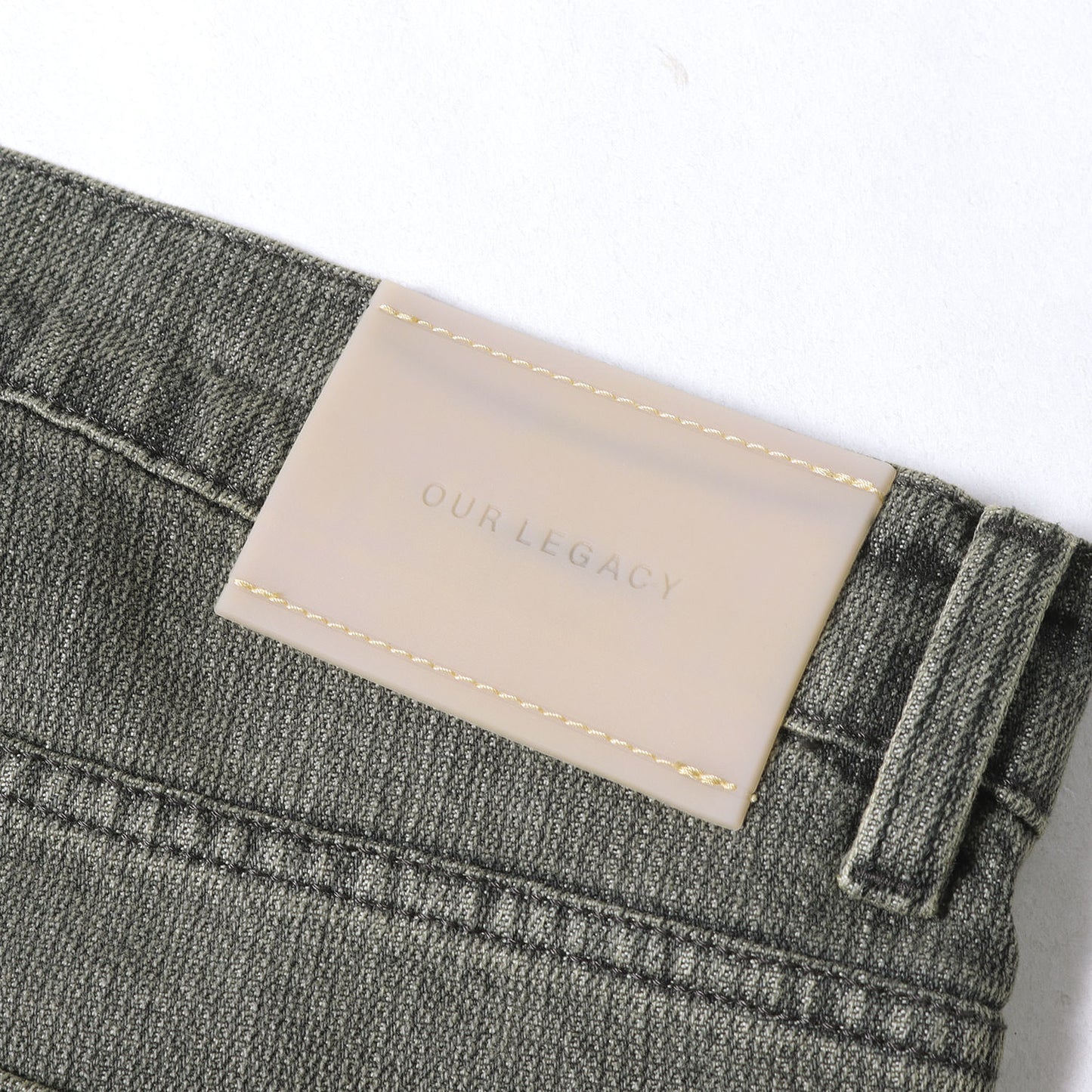 25AW ワイドストレート チェーンツイル パンツ (THIRD CUT / ASH DUST CHAIN TWILL)