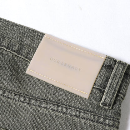 25AW ワイドストレート チェーンツイル パンツ (THIRD CUT / ASH DUST CHAIN TWILL)