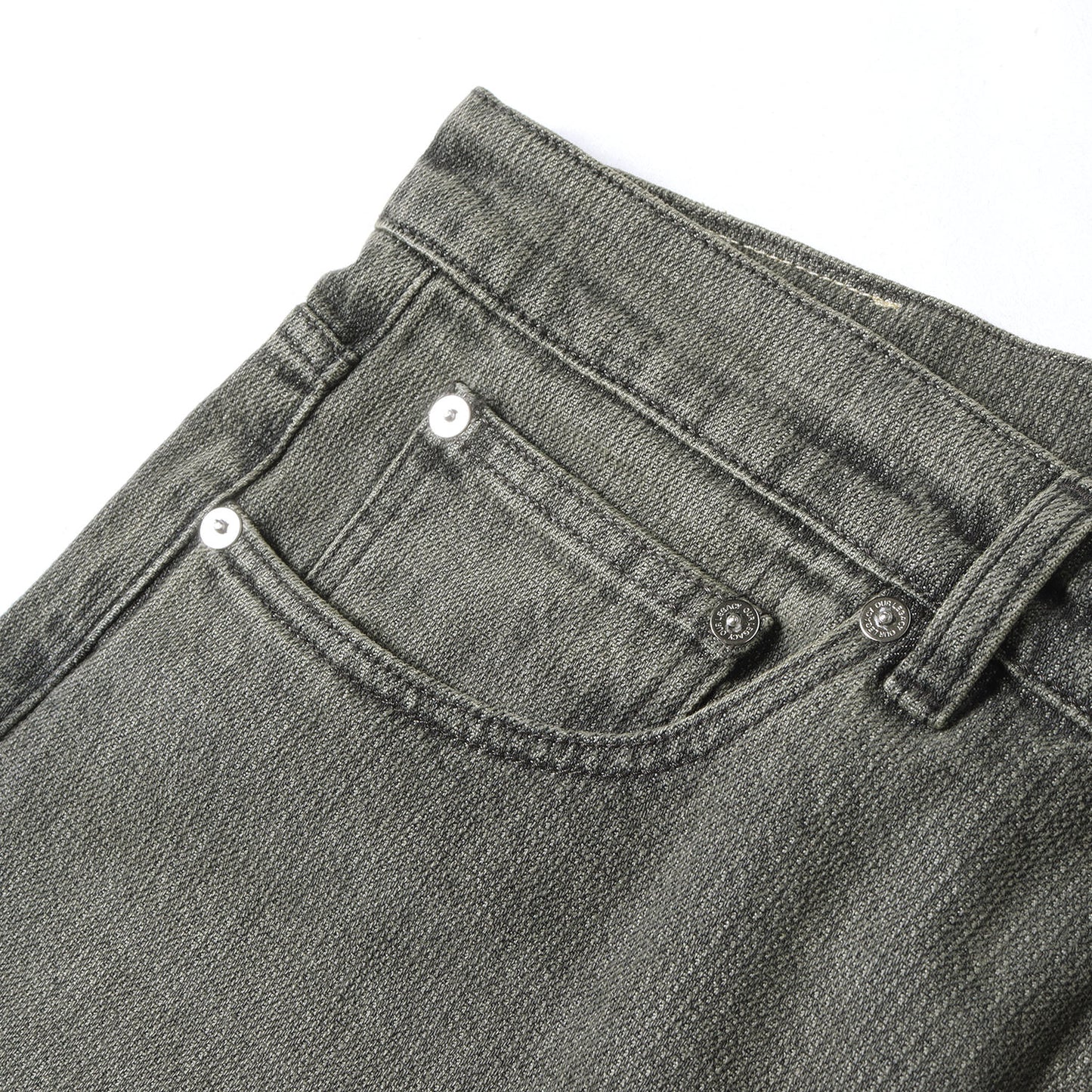 25AW ワイドストレート チェーンツイル パンツ (THIRD CUT / ASH DUST CHAIN TWILL)