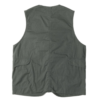 25SS ジオメトリック ロイヤルトラベラー ベスト (Royal Traveler micro print grey) / MADE IN JAPAN