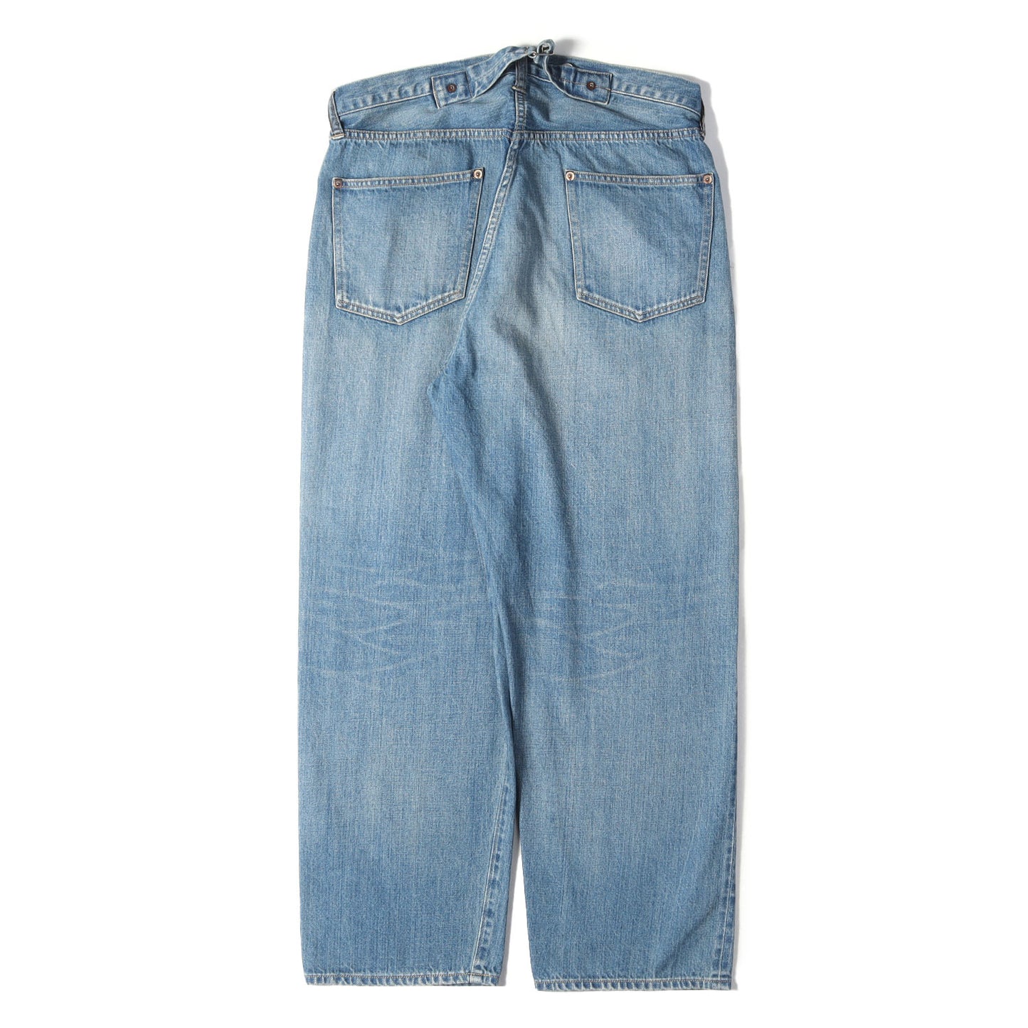 26SS ヴィンテージ加工 ワイド デニムパンツ (No.22 Washed Wide Denim Pants)