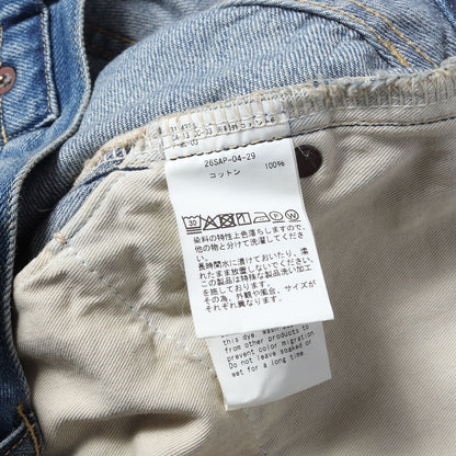 26SS ヴィンテージ加工 ワイド デニムパンツ (No.22 Washed Wide Denim Pants)
