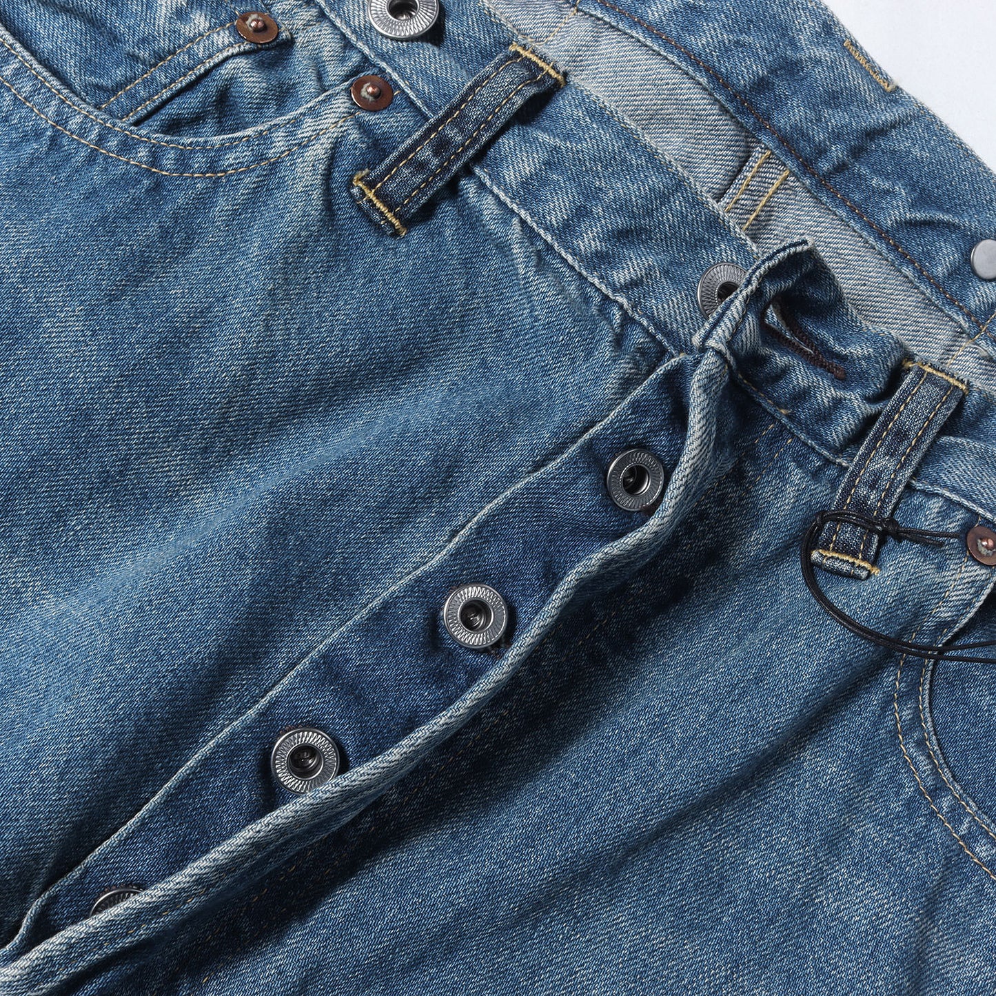 26SS ヴィンテージ加工 ワイド デニムパンツ (No.22 Washed Wide Denim Pants)