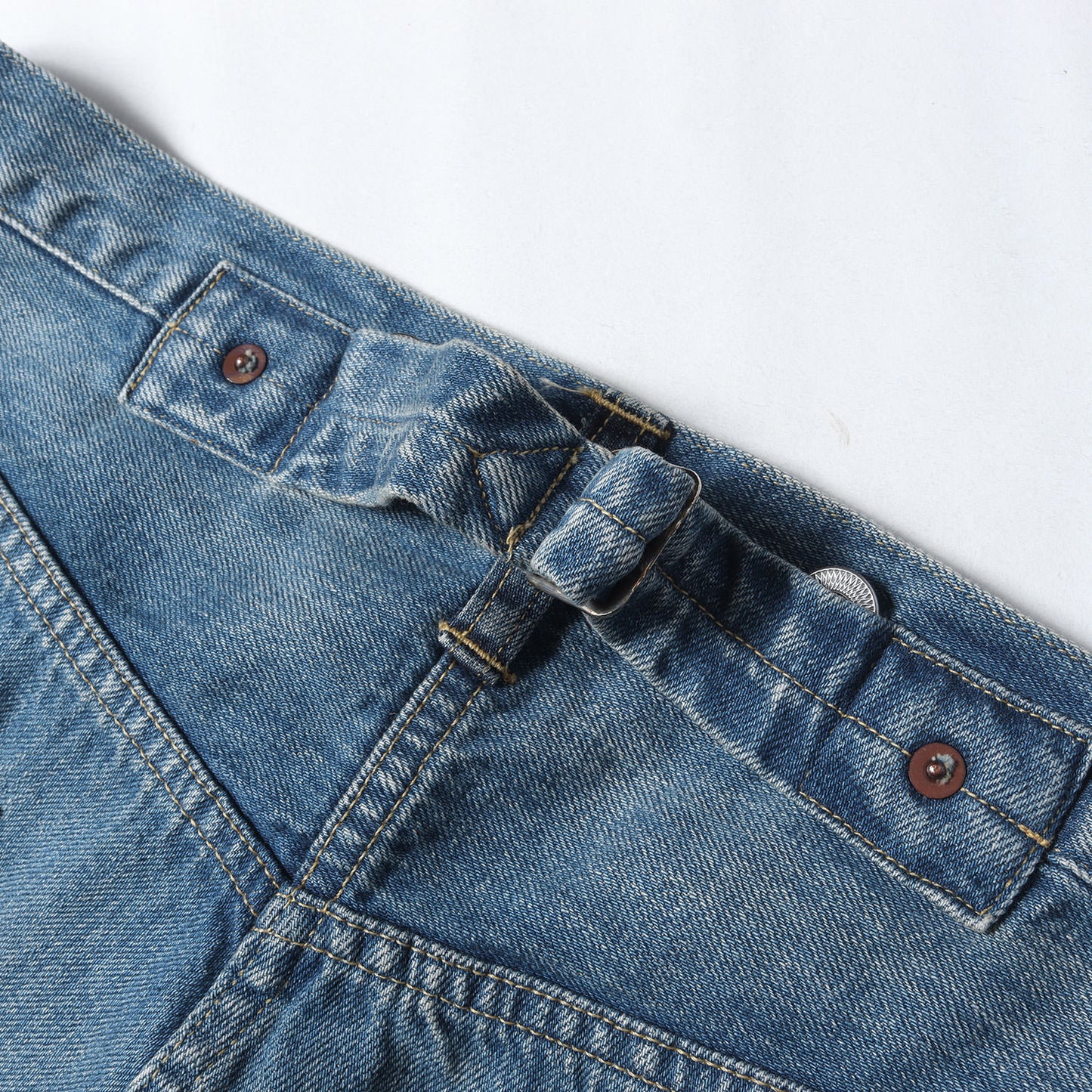 26SS ヴィンテージ加工 ワイド デニムパンツ (No.22 Washed Wide Denim Pants)