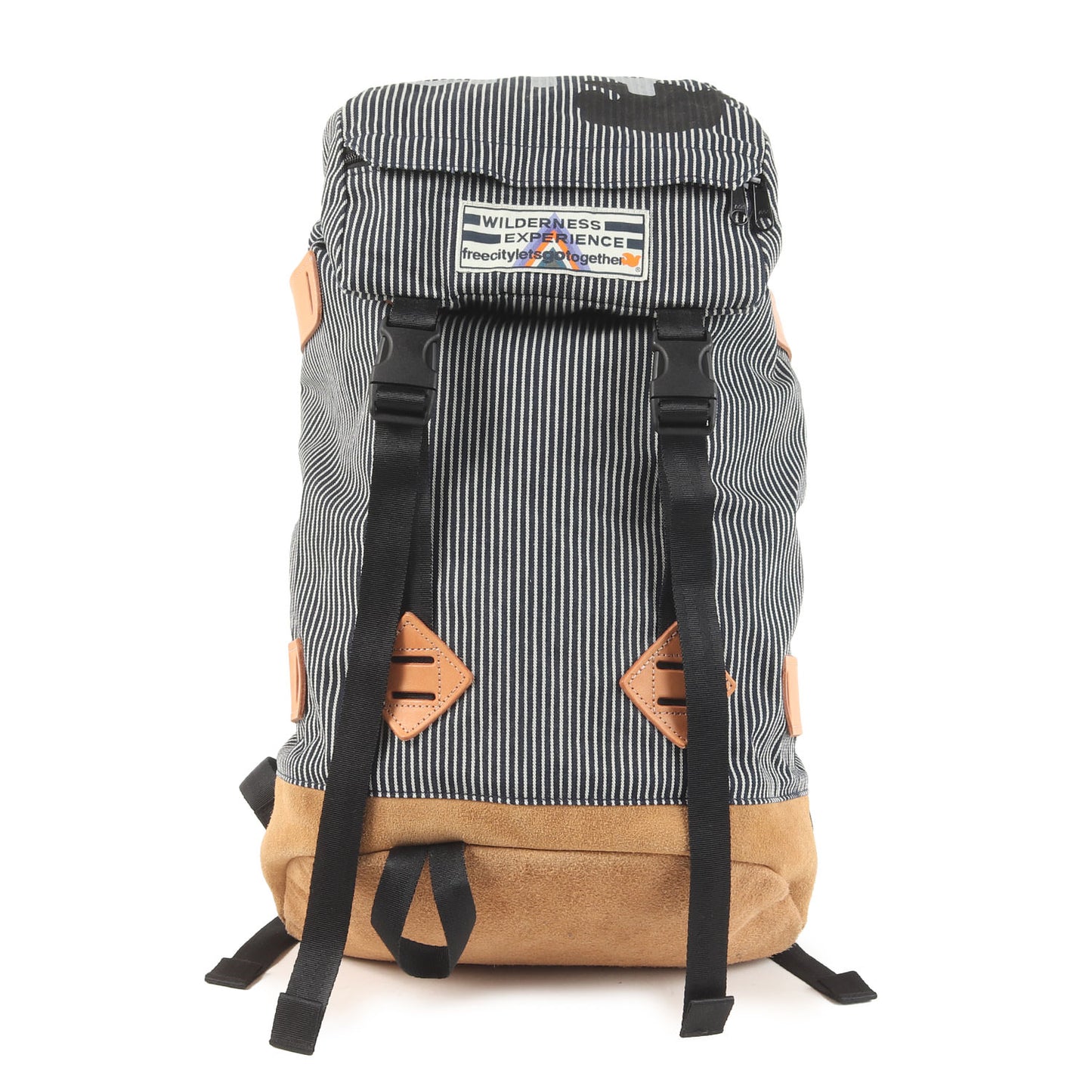 × WILDERNESS EXPERIENCE ヒッコリー デニム フラップ リュック