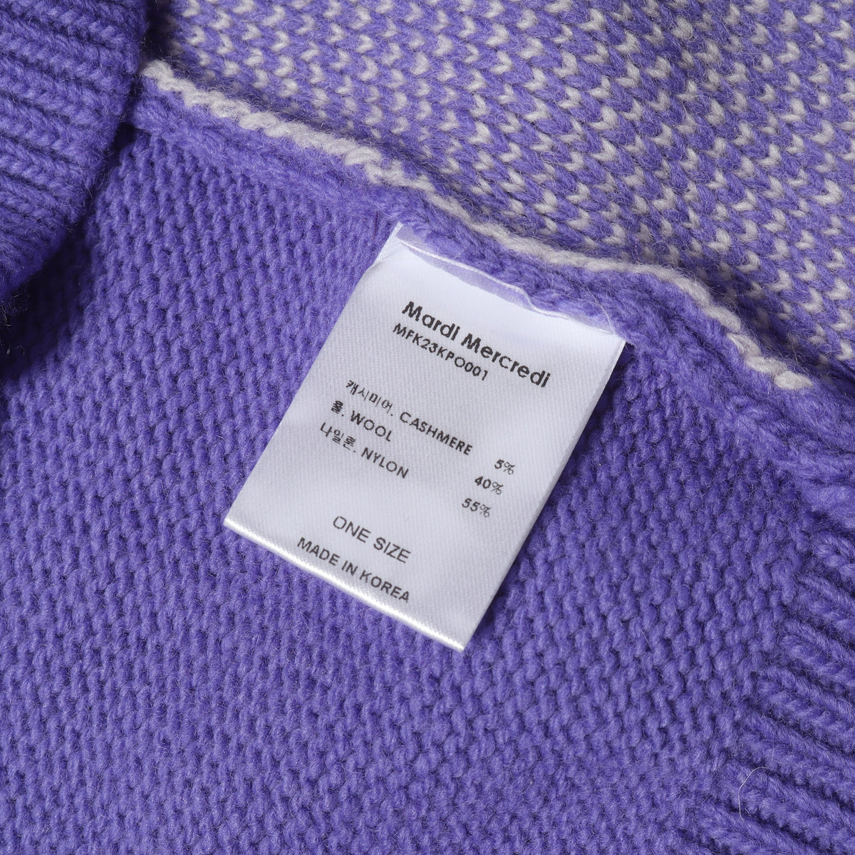 23AW グラフィック ロゴ ジャガード ニット セーター (CABLE / PULLOVER)