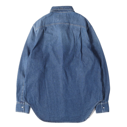 26SS フォールデッドカラー デニム シャツ