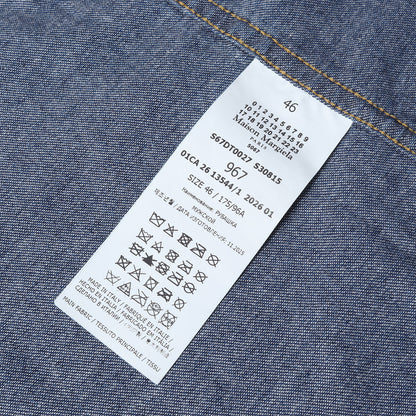 26SS フォールデッドカラー デニム シャツ