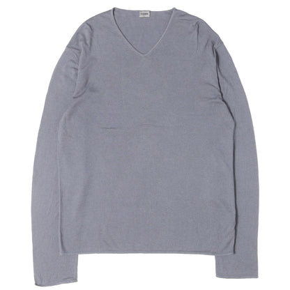 Vネック カシミヤコットン ニット セーター / MADE IN ITALY