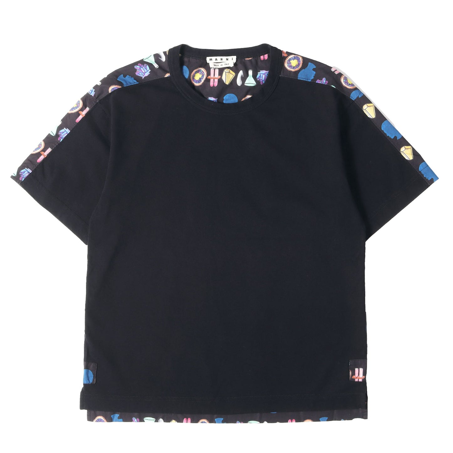 マルチプリント ブロード 切替 Tシャツ