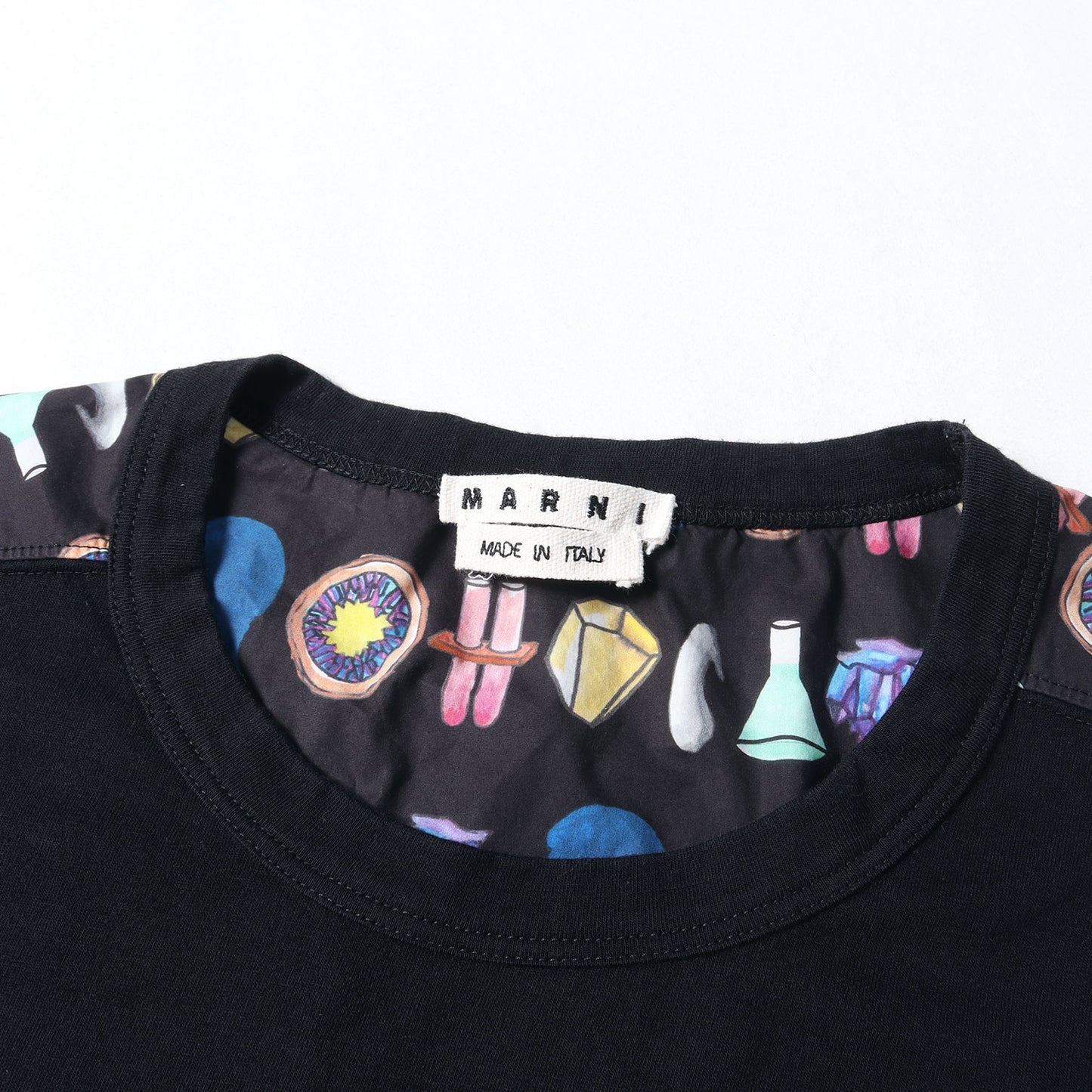 マルチプリント ブロード 切替 Tシャツ