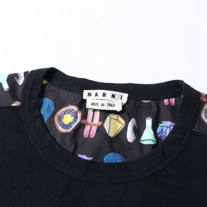 マルチプリント ブロード 切替 Tシャツ