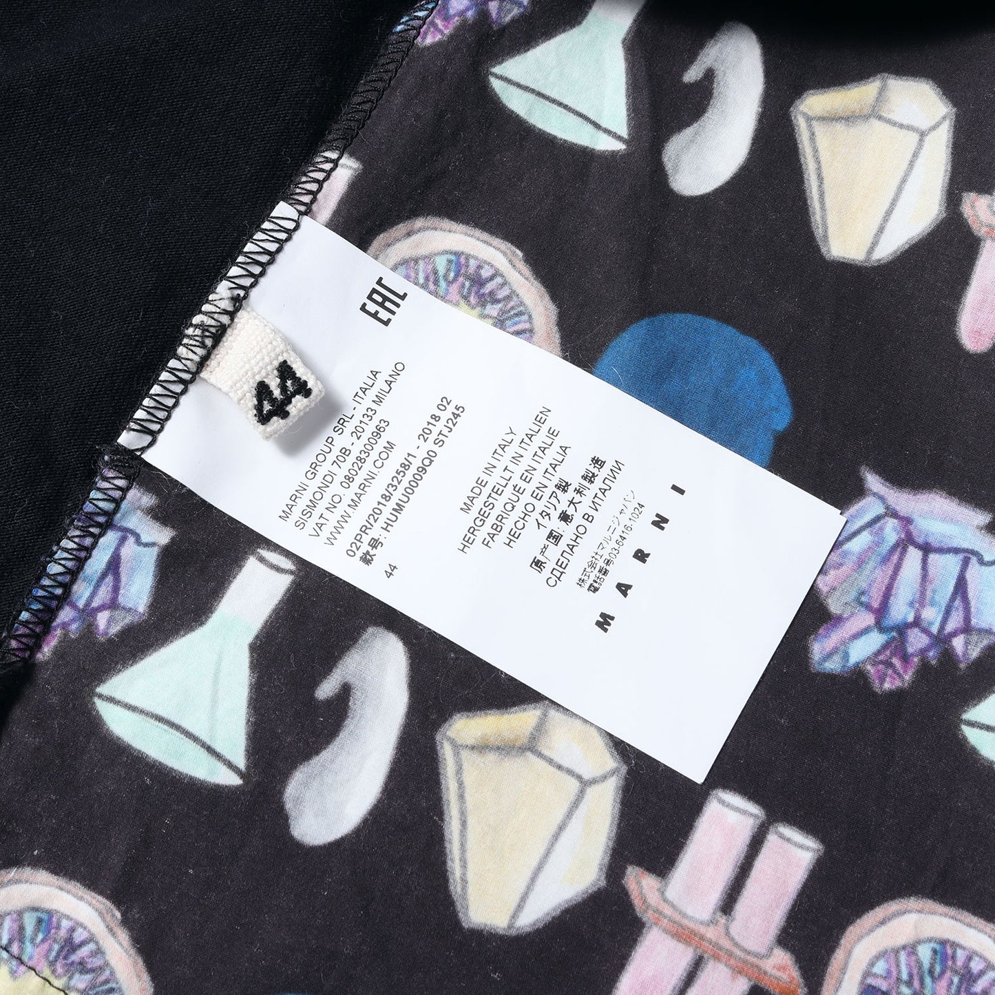 マルチプリント ブロード 切替 Tシャツ