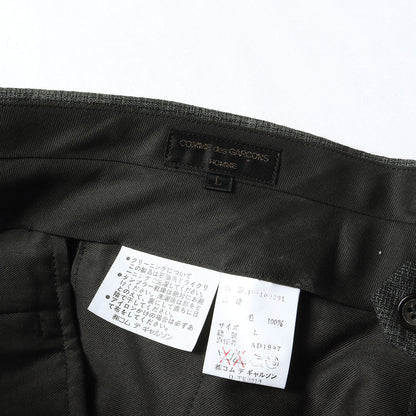 98SS 田中オム オンブレチェック ツータック トラウザー スラックス パンツ