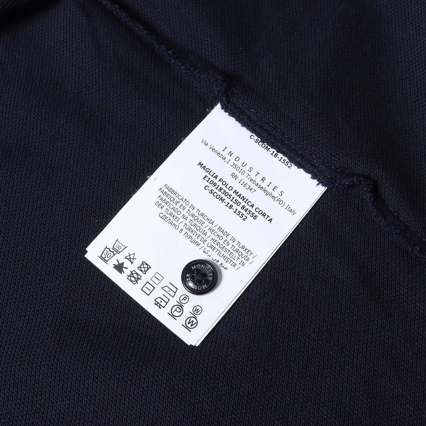 ロゴ ワッペン刺繍 ピケ ポロシャツ (MAGLIA POLO MANICA CORTA)