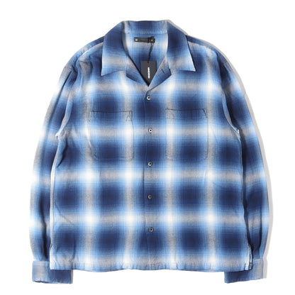 26SS オンブレチェック ライトフランネル シャツ (R.Flannel Ombre Open Collar SH)