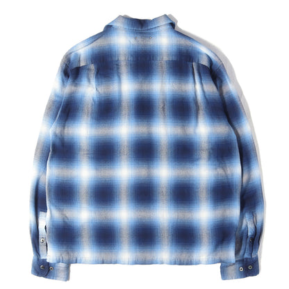 26SS オンブレチェック ライトフランネル シャツ (R.Flannel Ombre Open Collar SH)