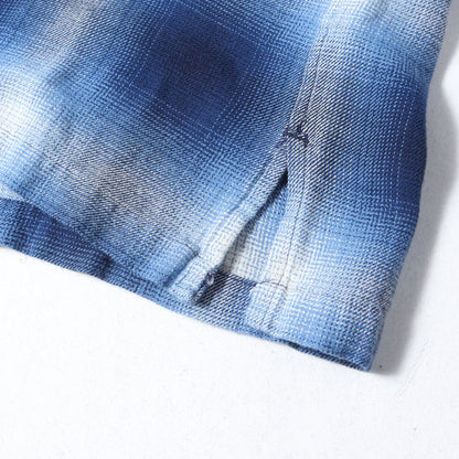 26SS オンブレチェック ライトフランネル シャツ (R.Flannel Ombre Open Collar SH)