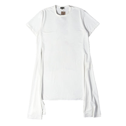 22SS BETELGEUSE グラフィック 変型 ストレッチ メッシュ ロング Tシャツ
