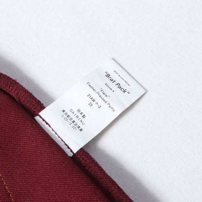 21AW フレア フラッシャープリーツドパンツ (Flare Flasher Pressed Pants)