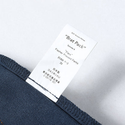 21AW フレア フラッシャープリーツドパンツ (Flare Flasher Pressed Pants)