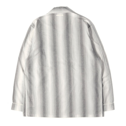 22AW オンブレストライプ パジャマ シャツ (Ombre stripe pajama shirt)