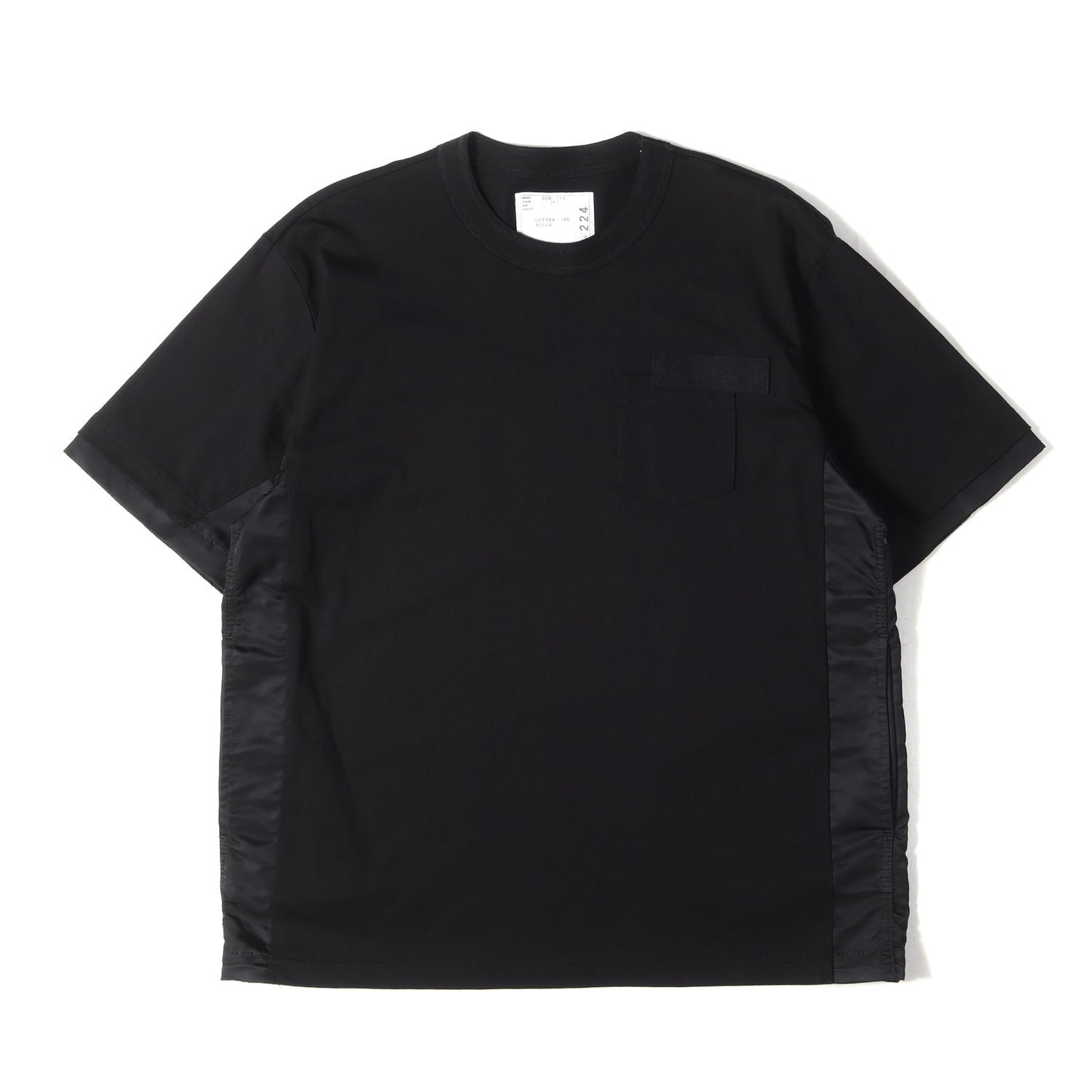 2025年製 ナイロン切替 天竺編み Tシャツ (Cotton Jersey T-Shirt)