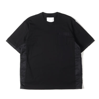2025年製 ナイロン切替 天竺編み Tシャツ (Cotton Jersey T-Shirt)