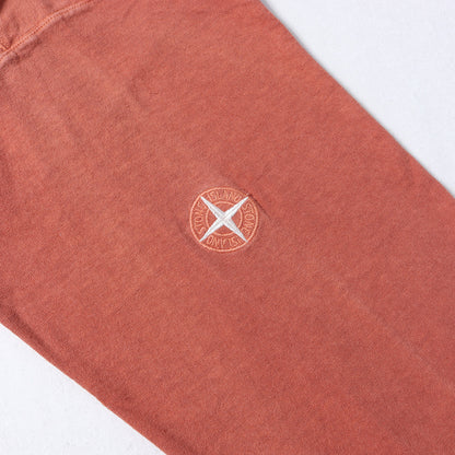 ガーメントダイ ヘンリー スタンドカラー 長袖 Tシャツ (GRANDAD COLLAR LONG SLEEVE TEE)