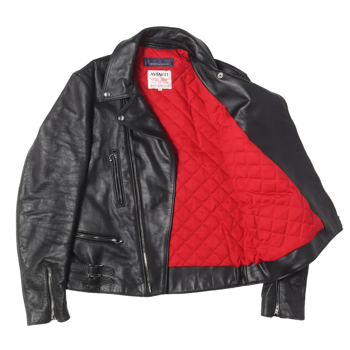 × Lewis Leathers LIGHTNING 391T ロゴ ペイント ライダースジャケット / 青山スペシャル