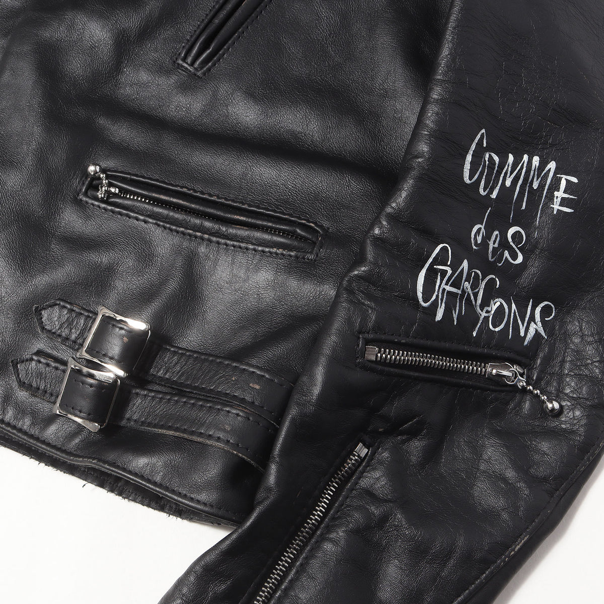 × Lewis Leathers LIGHTNING 391T ロゴ ペイント ライダースジャケット / 青山スペシャル