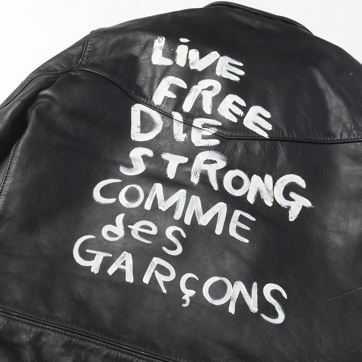× Lewis Leathers LIGHTNING 391T ロゴ ペイント ライダースジャケット / 青山スペシャル