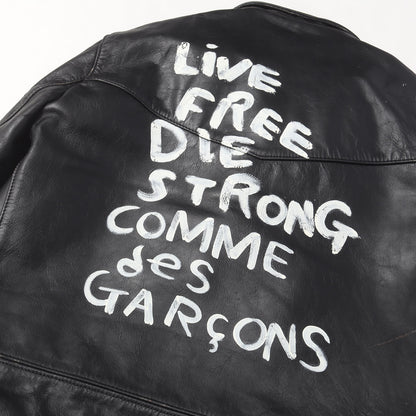 × Lewis Leathers LIGHTNING 391T ロゴ ペイント ライダースジャケット / 青山スペシャル