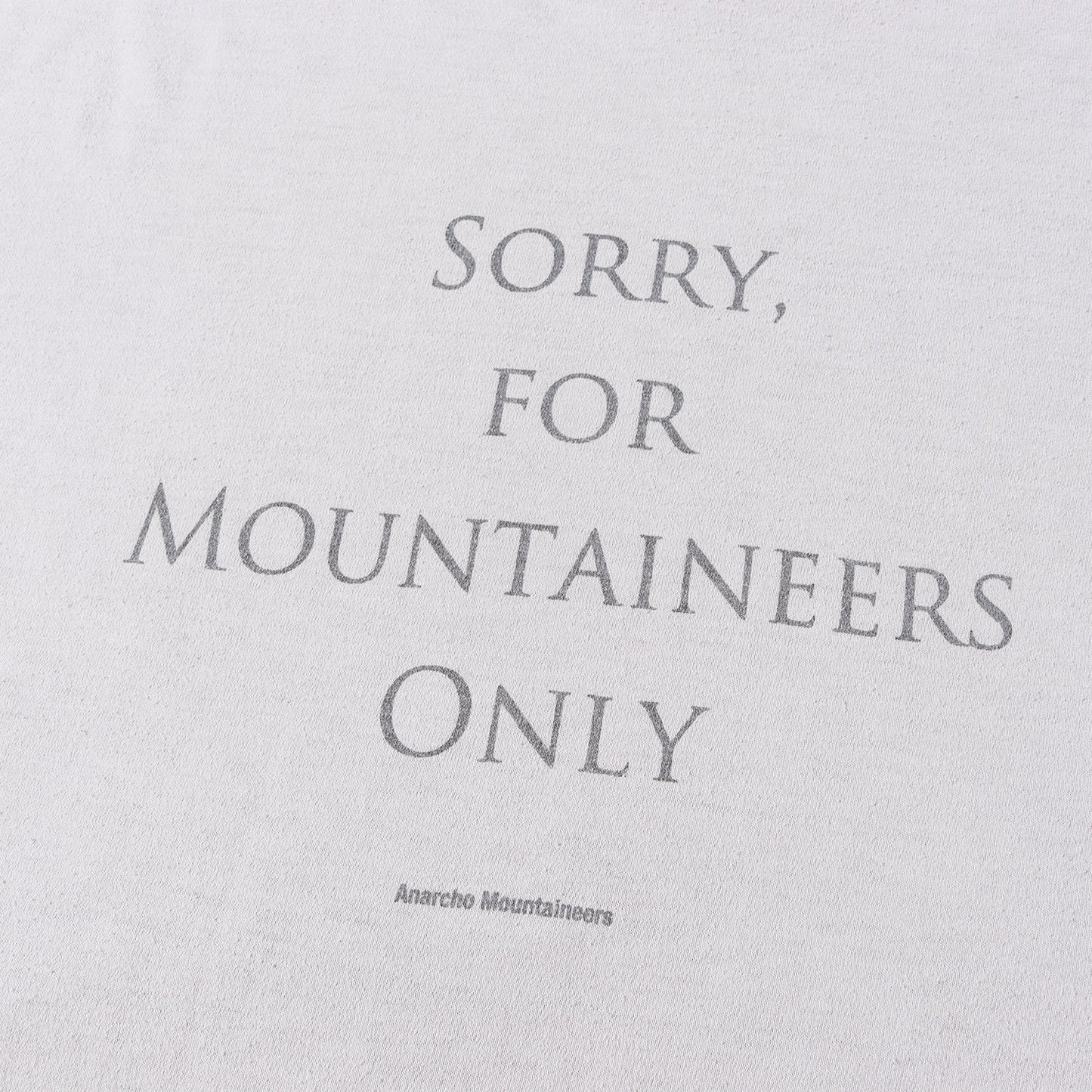 メッセージ ロゴ Tシャツ (Sorry Tee)