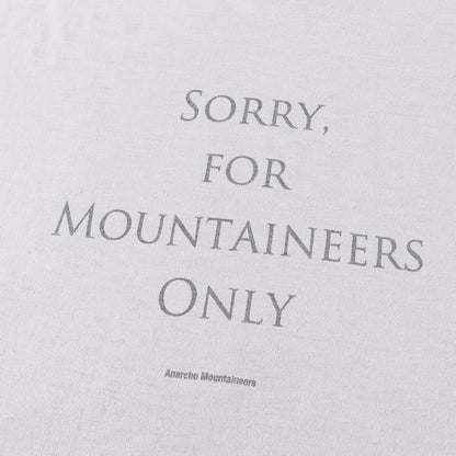 メッセージ ロゴ Tシャツ (Sorry Tee)