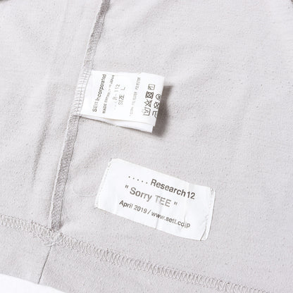 メッセージ ロゴ Tシャツ (Sorry Tee)
