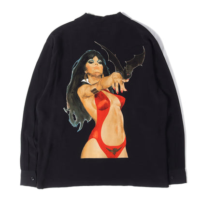21AW VP/THE ART OF VAMPIRELLA オープンカラー レーヨン シャツ