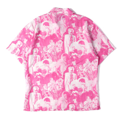25SS DENNIS MORRIS/BOLLOKS ANARCHY MIX柄 オープンカラー シルク シャツ