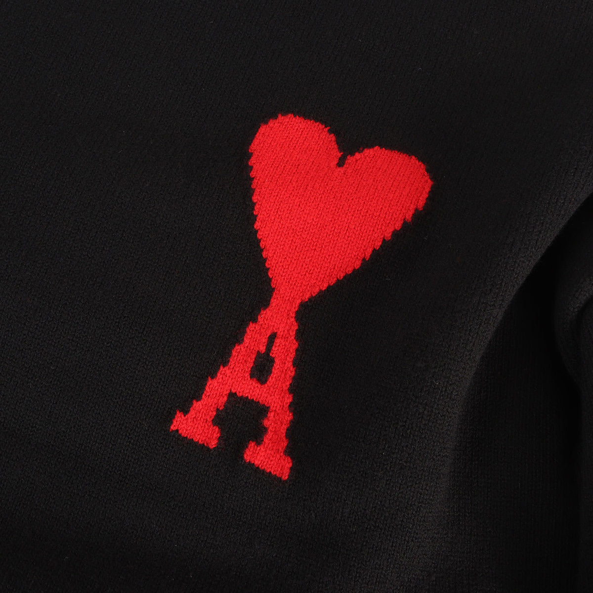 ハートロゴ ジャガード ニット セーター (Ami de Cœur Crewneck Sweater)