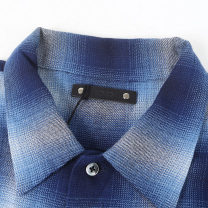 26SS オンブレチェック ライトフランネル シャツ (R.Flannel Ombre Open Collar SH)