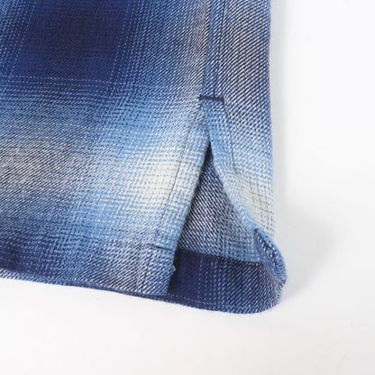 26SS オンブレチェック ライトフランネル シャツ (R.Flannel Ombre Open Collar SH)