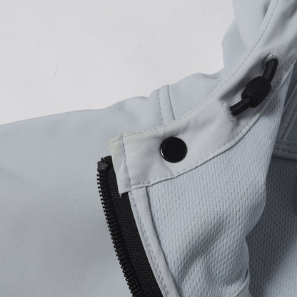 24SS ストレッチ フーデッド ブルゾン (40227 LIGHT SOFT SHELL-R)