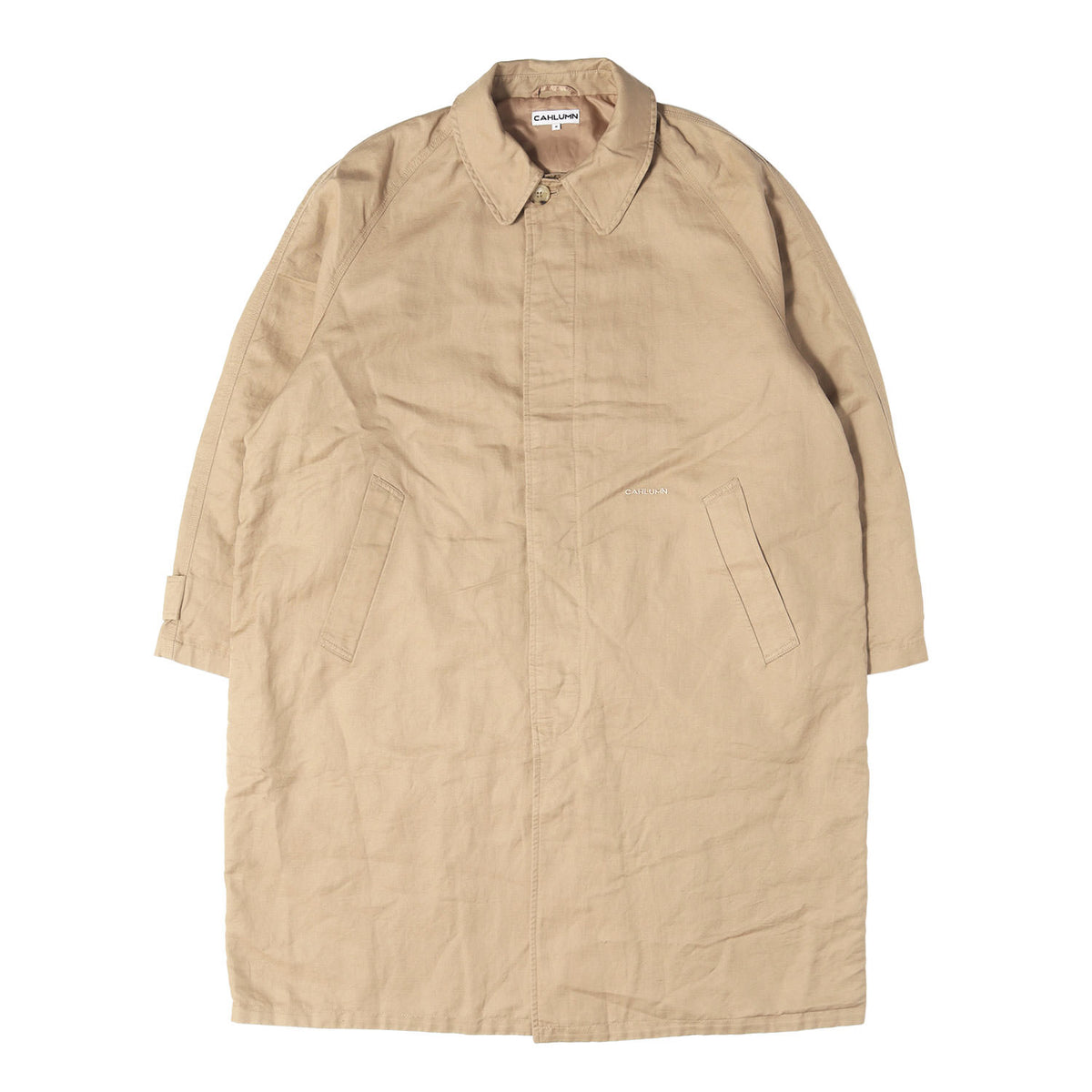 26SS ステンカラー バルマカーン スプリング コート (Cotton Linen Balmacaan)