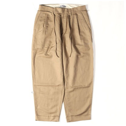 24SS ツータック リネンコットン チノパンツ (Cotton Linen 2 Tuck Chino Pant)