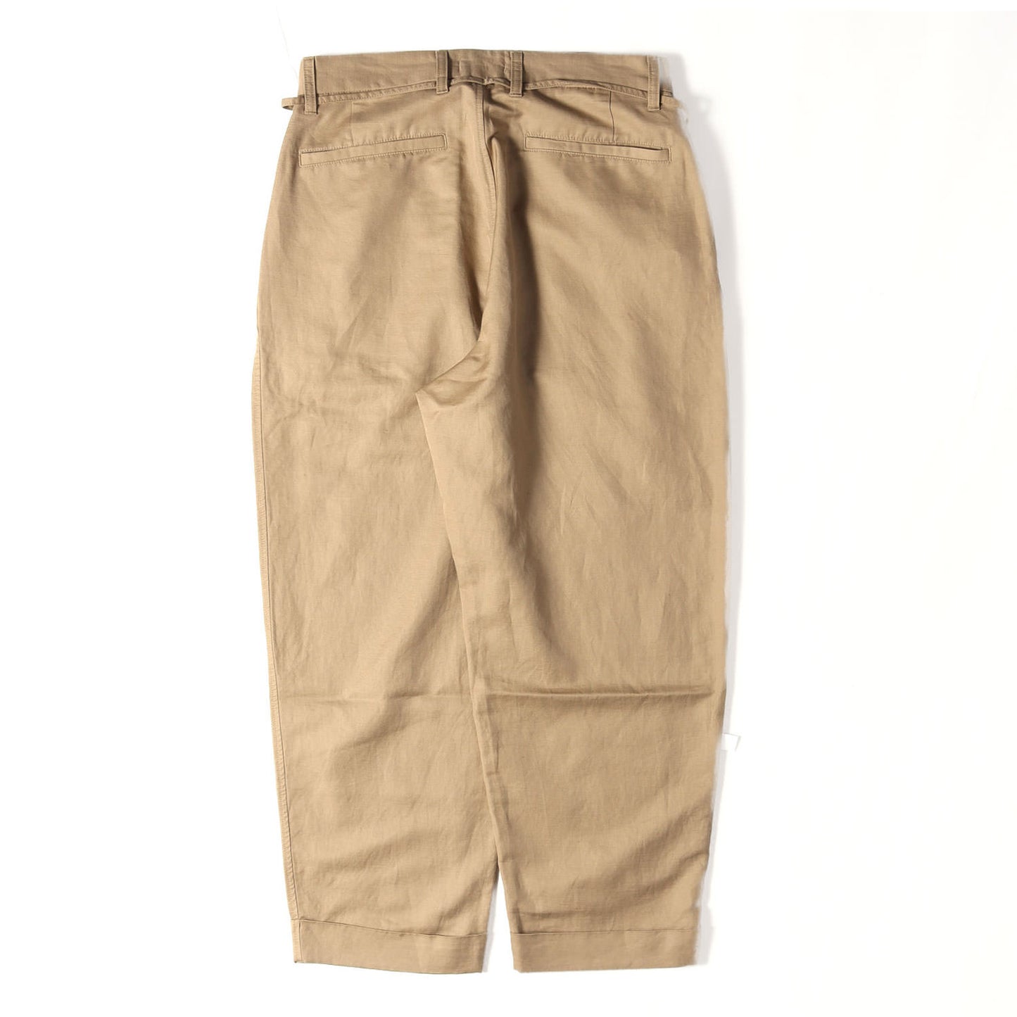 24SS ツータック リネンコットン チノパンツ (Cotton Linen 2 Tuck Chino Pant)