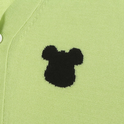 23SS × BE@RBRICK ロゴ ウール ニット カーディガン