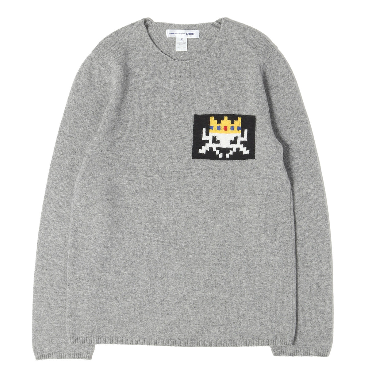22AW × INVADER グラフィック ジャガード ニット セーター (Invader Knit Sweater)
