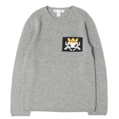 22AW × INVADER グラフィック ジャガード ニット セーター (Invader Knit Sweater)
